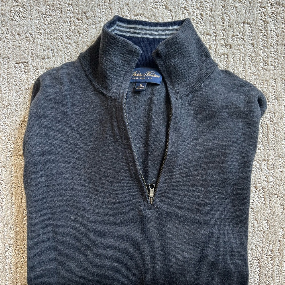 Polo by Brooks Brothers Men's Gray Sweater